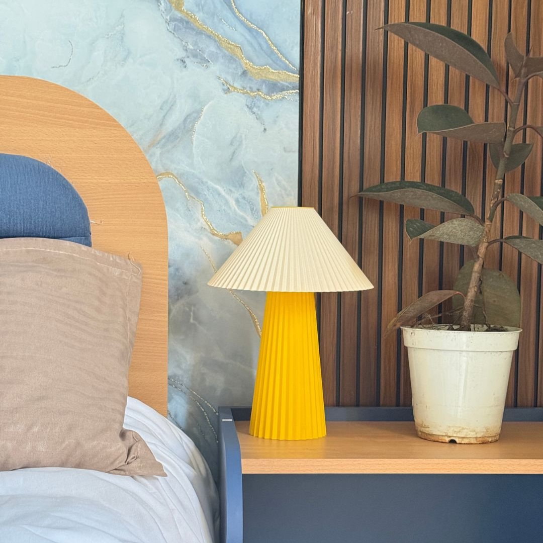 The same lamp unlit in daylight