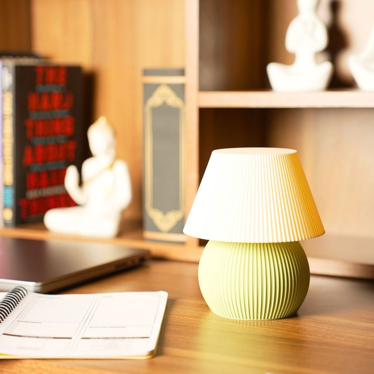 The same lamp unlit in daylight