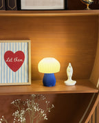 The Mushy mushroom table lamp in Blue